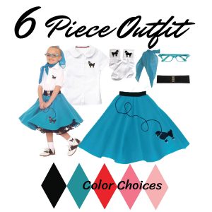 50's Outfits For Every Occassion  Poodle Skirts, Poodle Tops, & More